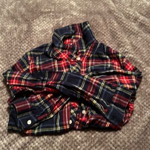 small aerie christmas pajama top